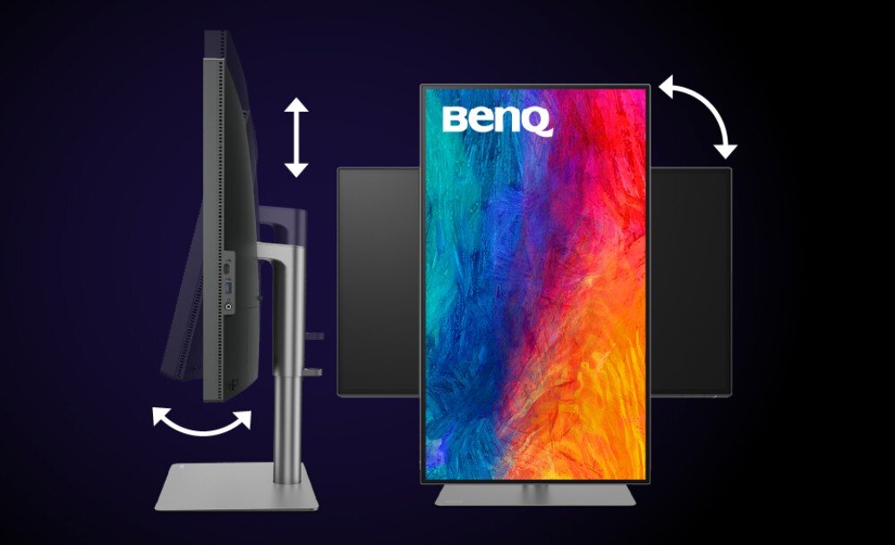 Monitor BENQ DesignVue PD3225U 31.5 3840x2160px IPS ergonomia regulacja wysokość VESA