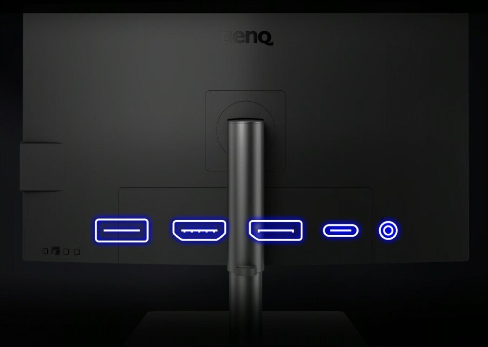 Monitor BENQ DesignVue PD3225U 31.5 3840x2160px IPS porty złącza podłączenie Thunderbolt