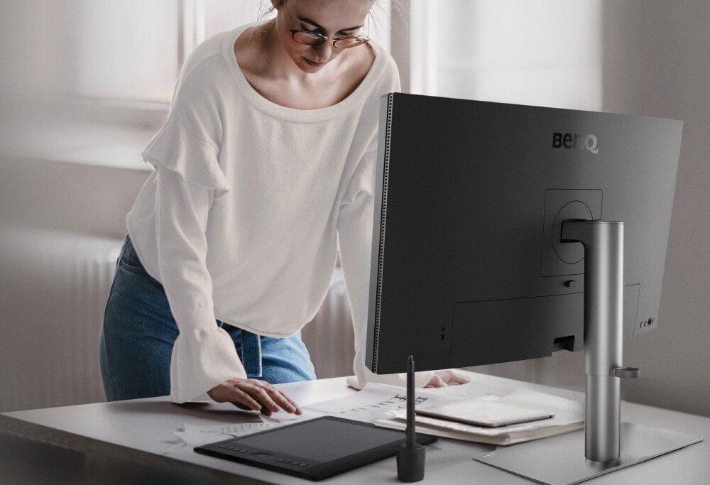 Monitor BENQ DesignVue PD3225U 31.5 3840x2160px IPS wzrok ochrona migotanie niebieskie światło