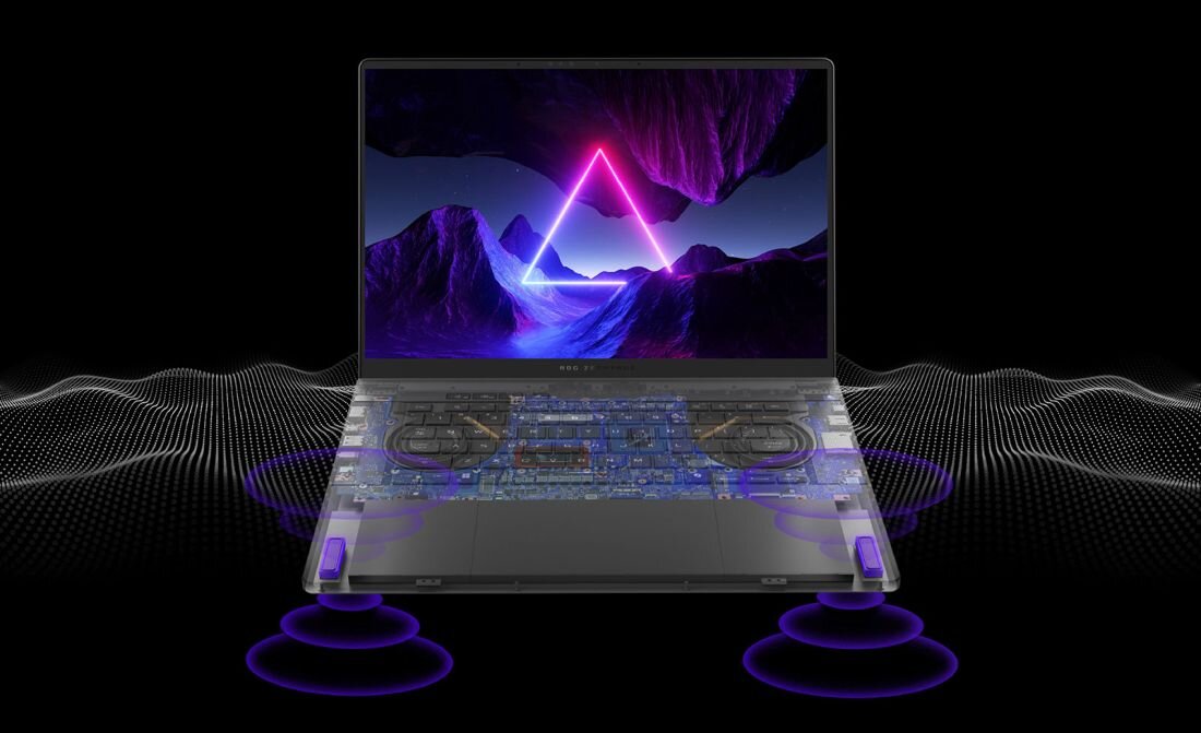 Laptop ASUS ROG Zephyrus G16 GU605 - Głośniki niskotonowe 