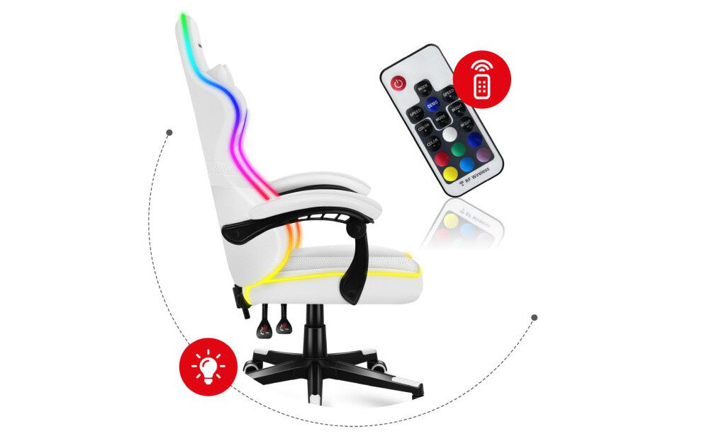 Fotel HUZARO Force 4.4 RGB oswietlenie RGB tryby paleta kolory