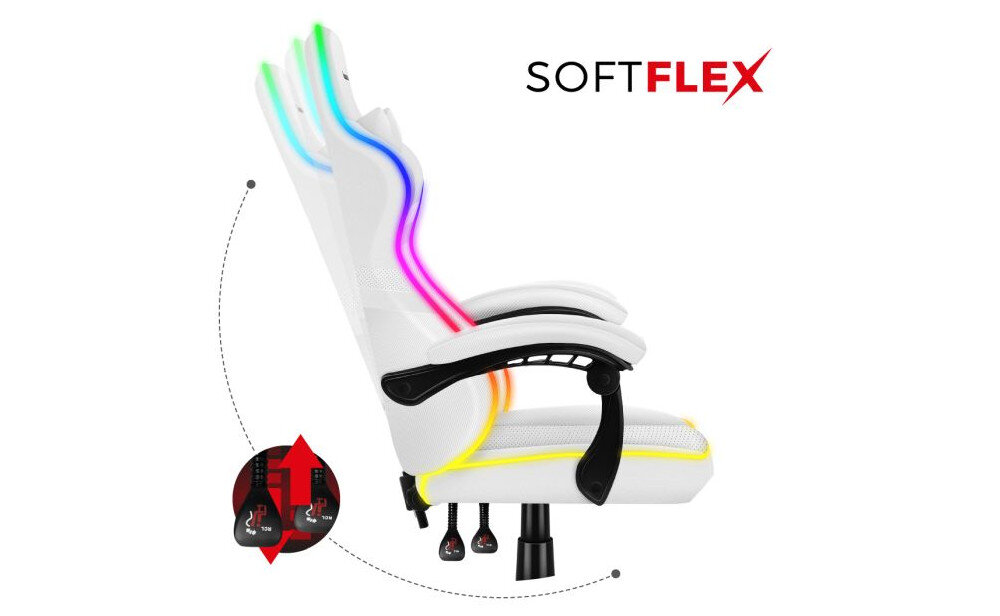 Fotel HUZARO Force 4.4 RGB odchylane oparcie siedzisko synchronizacja balans regulacja kata oparcia
