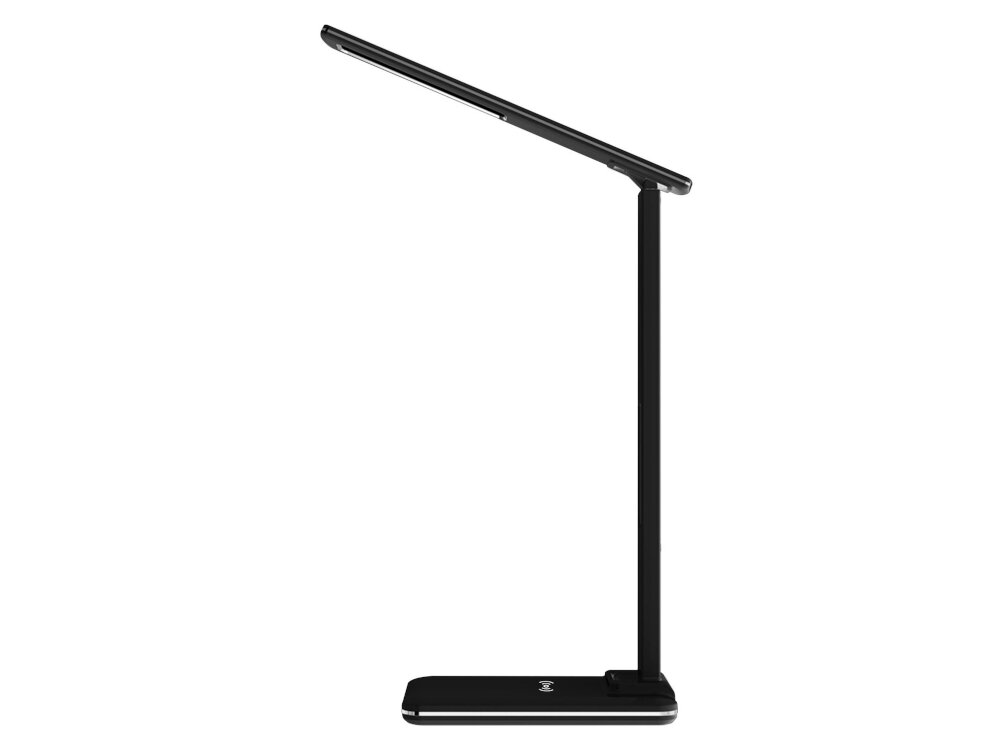 Lampka biurkowa MEDIA-TECH MT222K z ładowarką indukcyjną wydajnosc powyzej 70% optymalne wykorzystanie energii i dluga zywotnosc lampki zasilanie QC3.0 z napieciem 5V/3A lub 9V/2A regulacja kata swiecenia w zakresie 180 stopni regulacja trzonak w zakresie 90 stopni
