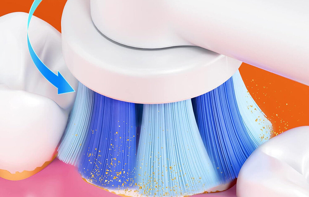 Końcówka szczoteczki BITVAE R2 Biały (5 szt.) skuteczne usuwanie płytki nazębnej, precyzyjne czyszczenie, świeższy oddech