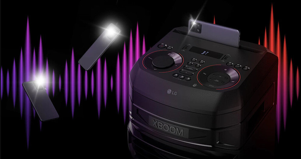 Power audio LG RNC7 dynamiczne światła LED