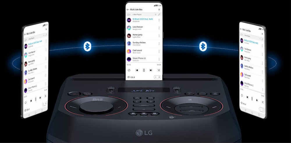Power audio LG RNC7 aplikacja XBOOM