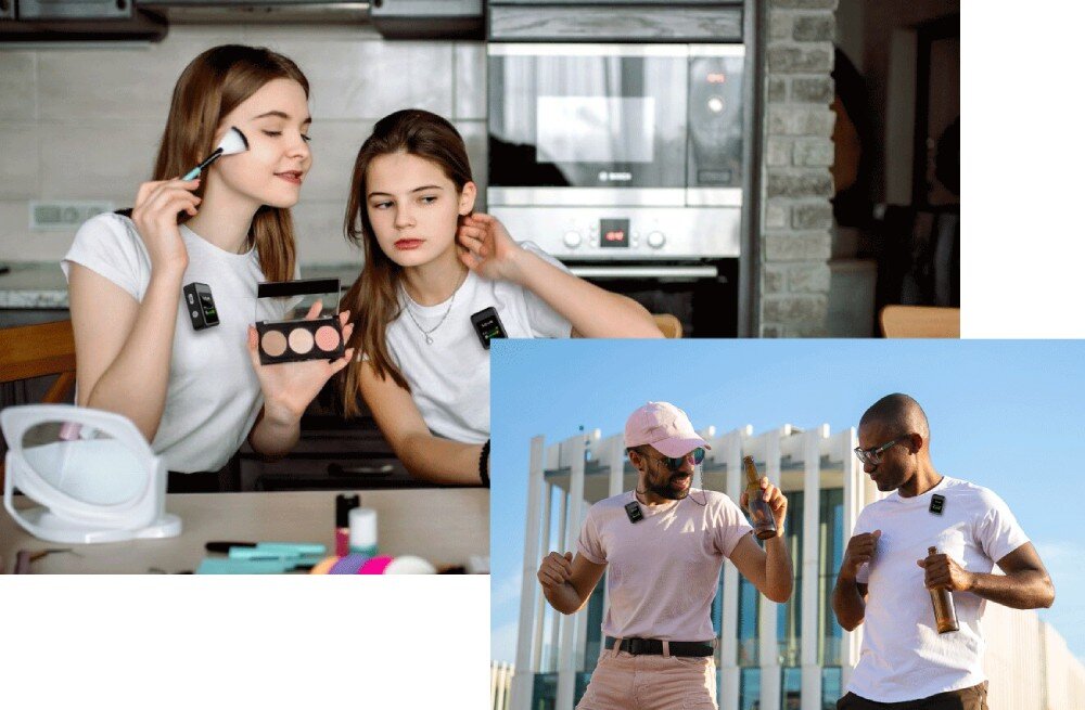 Zestaw mikrofonów SJCAM M1 Czarny redukcja szumów stosunek sygnału do szumu