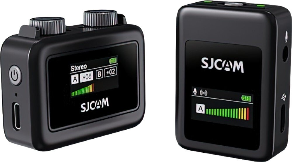 Zestaw mikrofonów SJCAM M1 Czarny waga wielkość klips kompatybilność