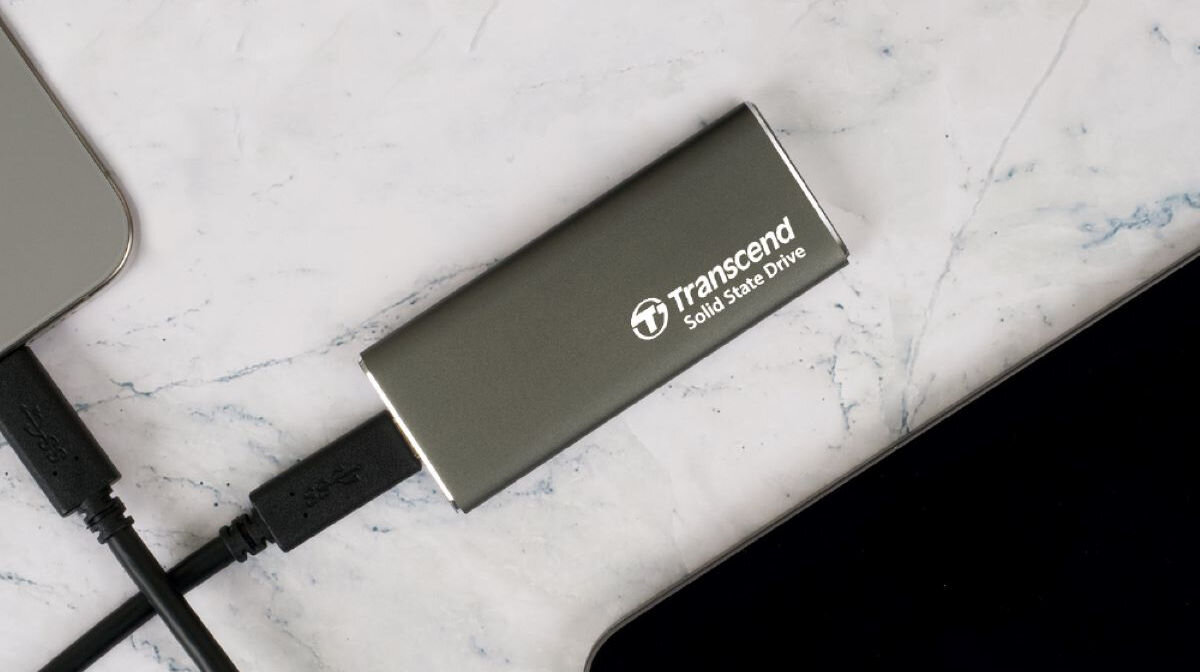 Dysk TRANSCEND ESD265C 2TB SSD dużo miejsca na dane kompaktowa forma