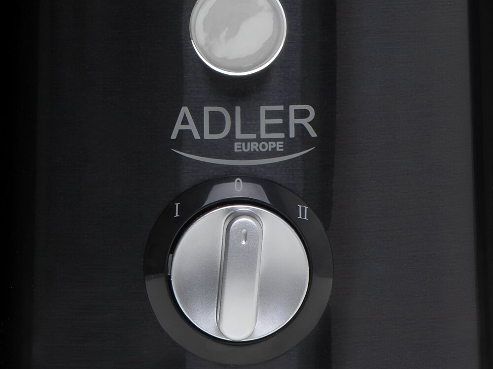 Sokowirówka ADLER AD 4132 dwa poziomy pracy, niższy poziom do miękkich owoców, wyższy poziom do twardszych warzyw