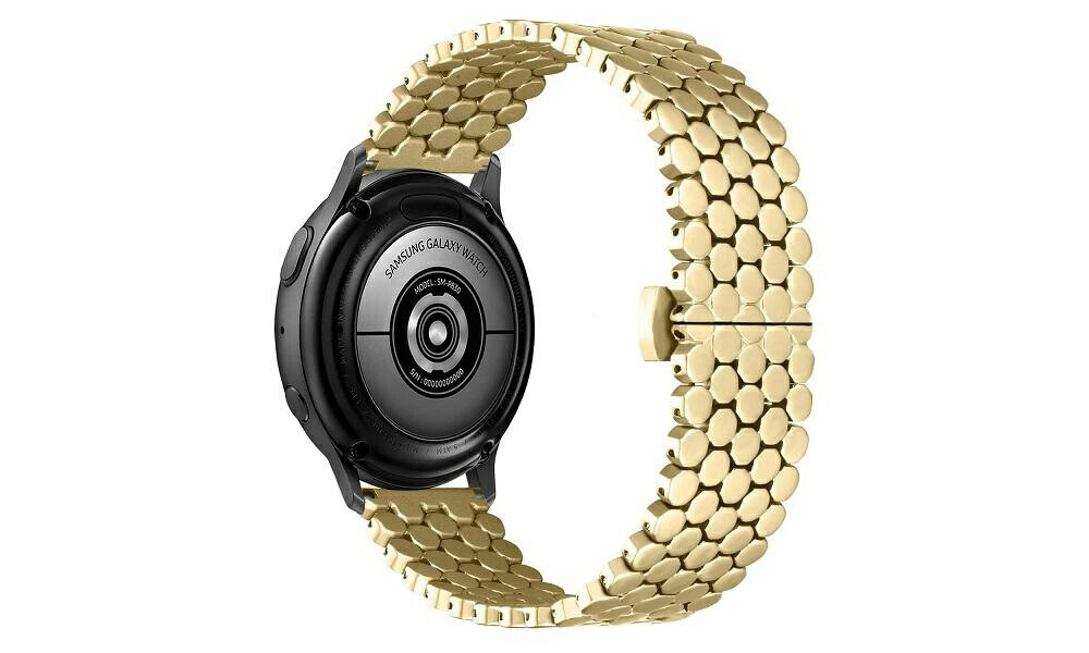Beline Pasek Watch Metal Honeycomb metalowy elegancki wzór plaster miodu stylowy design