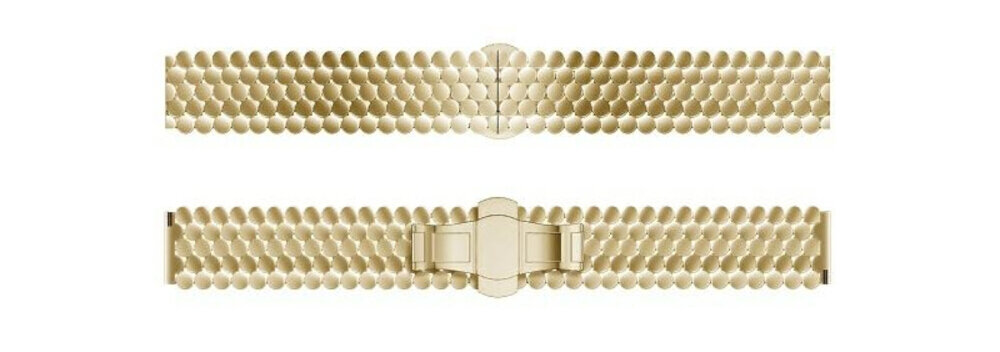Beline Pasek Watch Metal Honeycomb metalowy elegancki wzór plaster miodu stylowy design