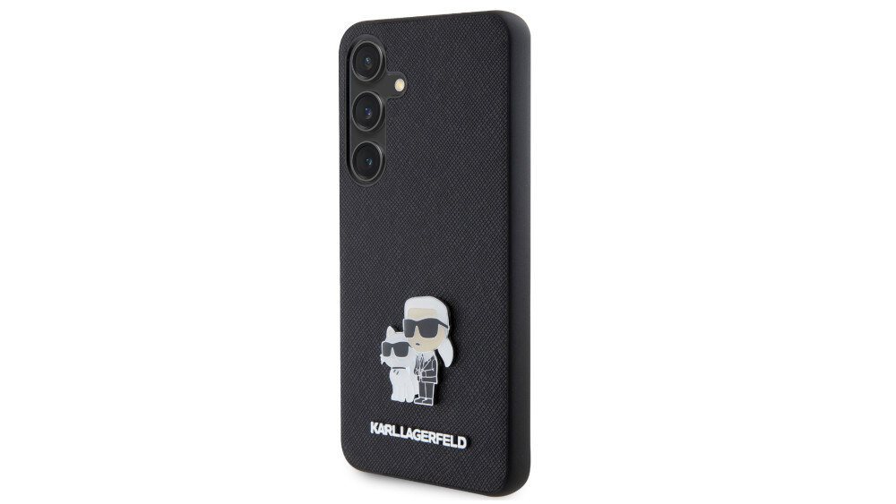 Etui KARL LAGERFELD Saffiano Karl&Choupette Metal Pin - stylowe etui karl lagerfeld