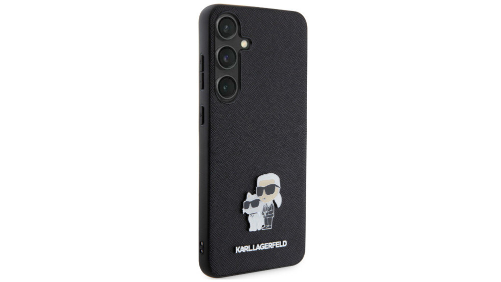 Etui KARL LAGERFELD Saffiano Karl&Choupette Metal Pin - design