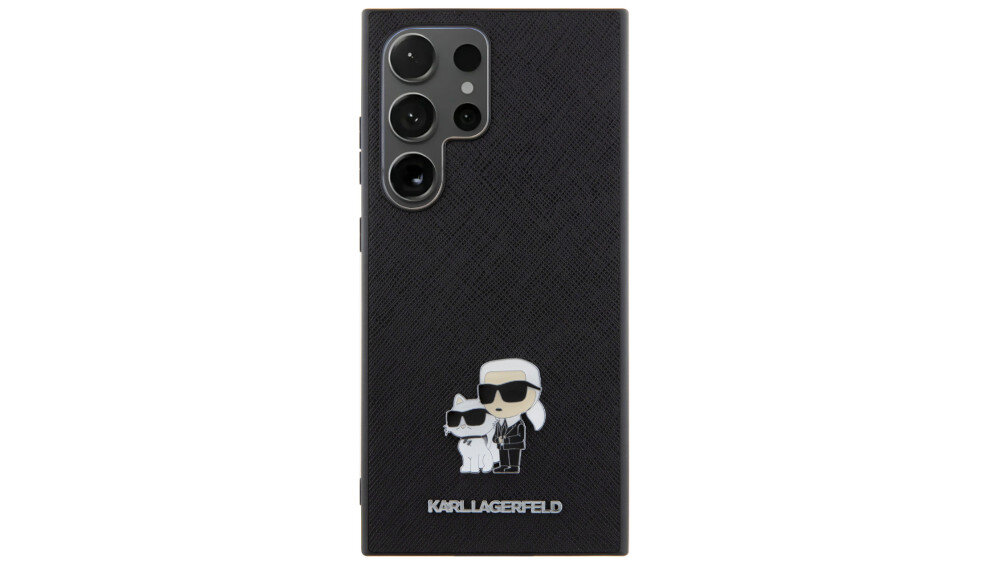 Etui KARL LAGERFELD Saffiano Karl&Choupette Metal Pin  - wykonanie