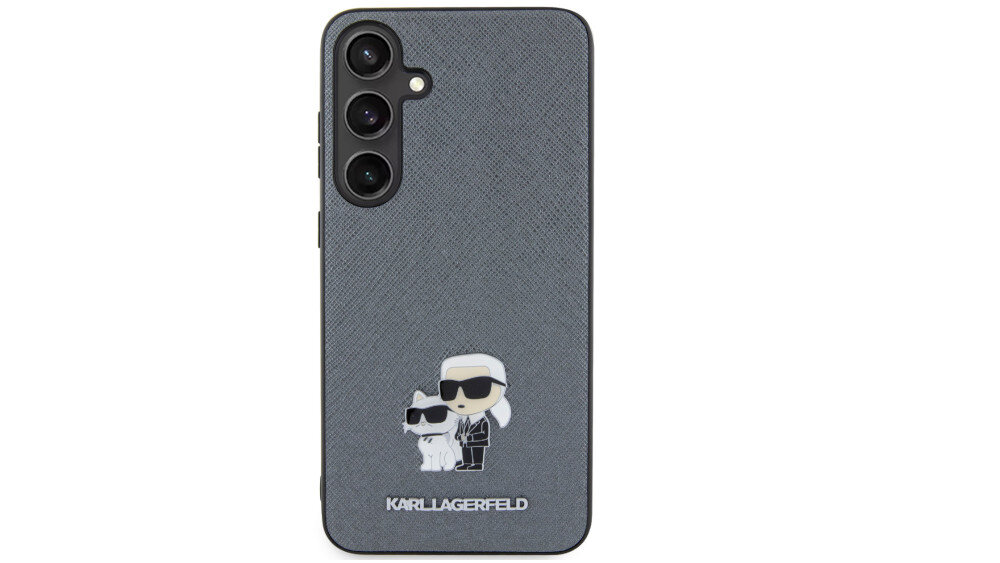 Etui KARL LAGERFELD Saffiano Karl&Choupette Metal Pin - wykonanie