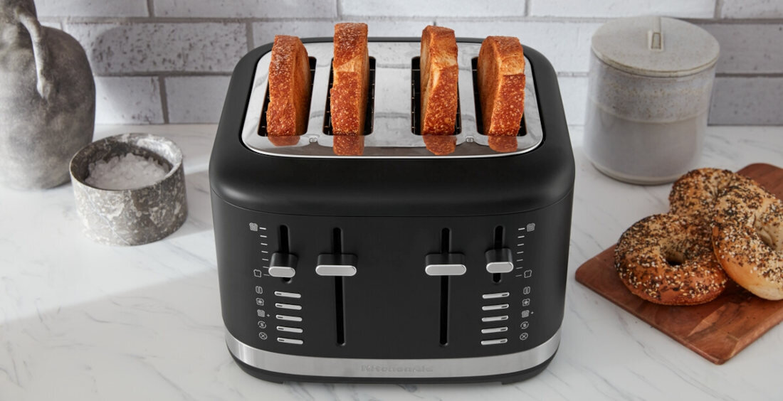 Toster KITCHENAID 5KMT4109EBM Czarny Równomierne opiekanie wszechstronność