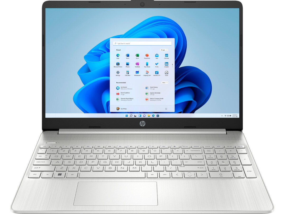 Laptop HP 15S-FQ2350NW 15.6 i3-1115G4 8GB RAM 256GB SSD Windows 11 Home ekran rozdzielczość kolory matryca powłoka jakość