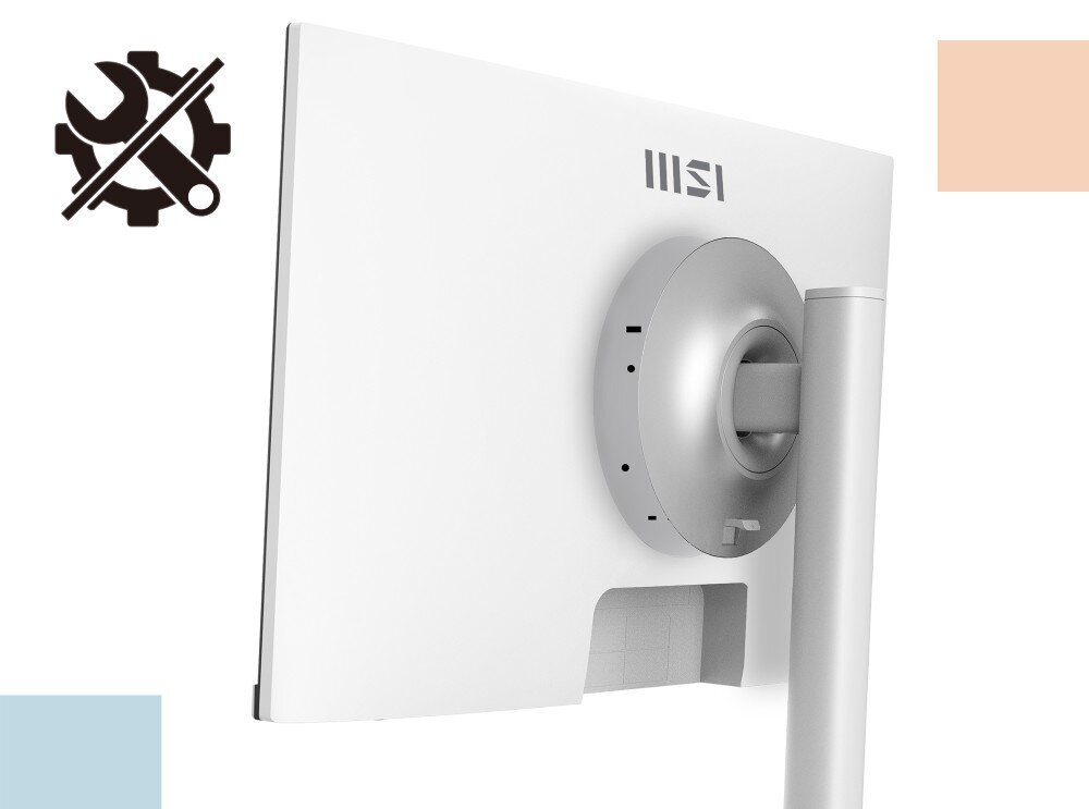 Monitor MSI Modern MD272QXPW 27 2560x1440px IPS 100Hz 1 ms [MPRT] konstrukcja montaż klips VESA