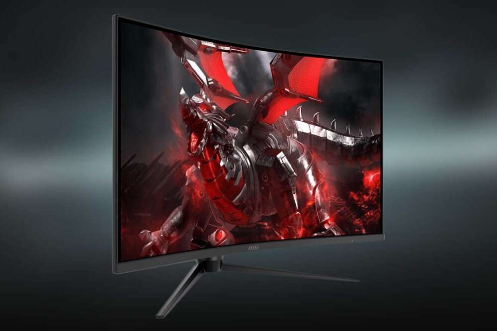 Monitor MSI G321CQP E2 31.5 2560x1440px 170Hz 1 ms Curved wygląd opis