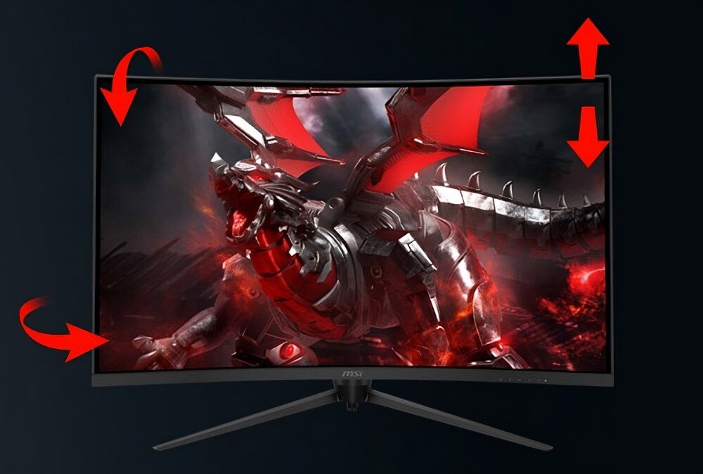 Monitor MSI G321CQP E2 31.5 2560x1440px 170Hz 1 ms Curved ergonomia regulacja