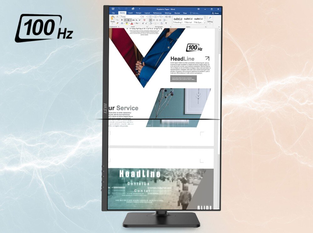 Monitor MSI Modern MD272QXP 27 2560x1440px IPS 100Hz 1 ms [MPRT] odświeżanie czas reakcji płynność