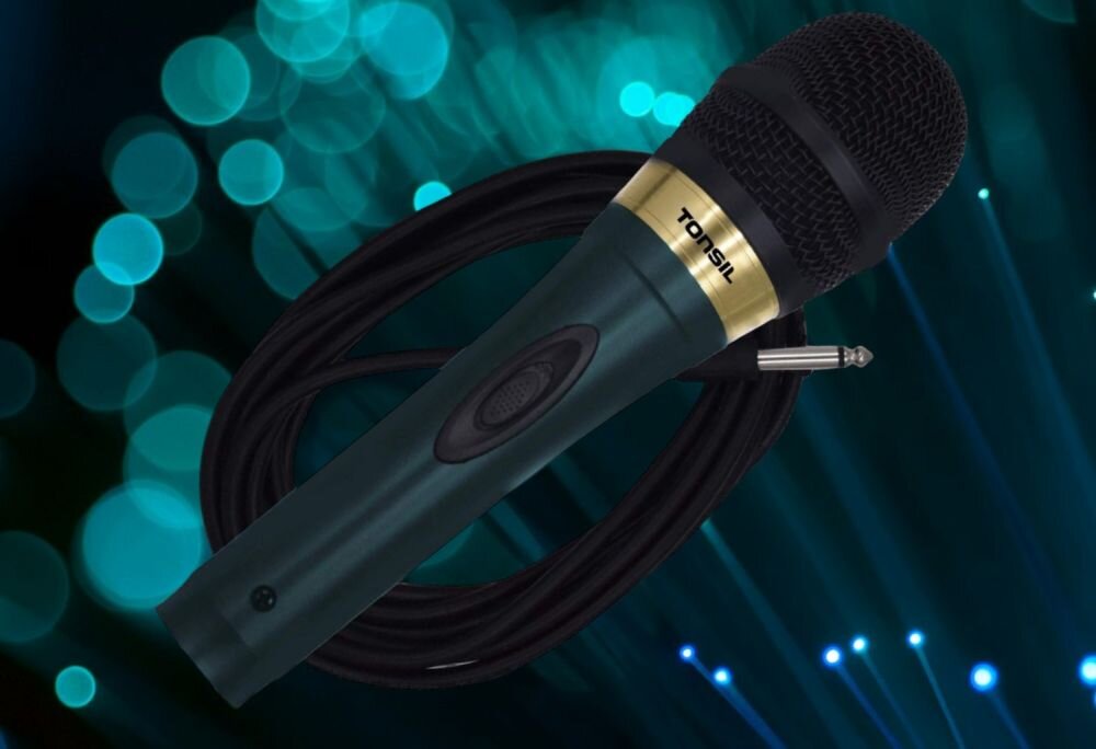 Mikrofon TONSIL MD 550 karaoke wystepy scena minimalizm 