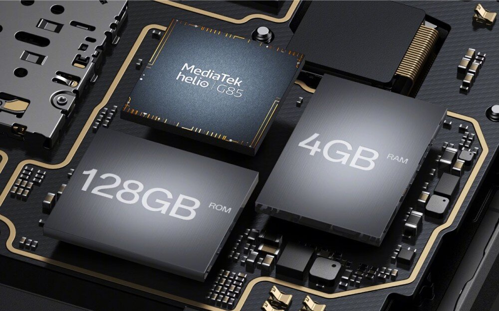 Smartfon OPPO A18 4/128GB 6.56 90Hz Czarny podzespoły procesor pamięć pojemność