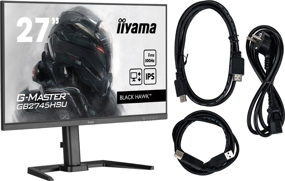 Monitor IIYAMA G-Master GB2745HSU-B1 27 1920x1080px IPS 100Hz 1 ms [MPRT] 
