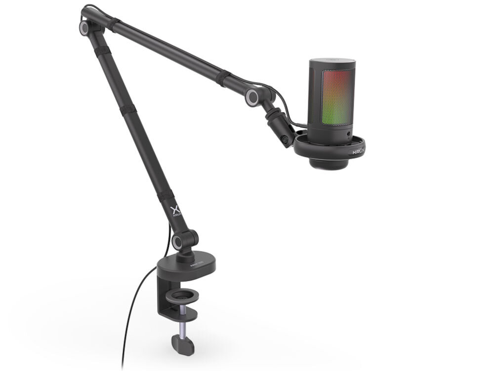 Mikrofon KRUX Epic 1000 podświetlenie RGB ozdoba