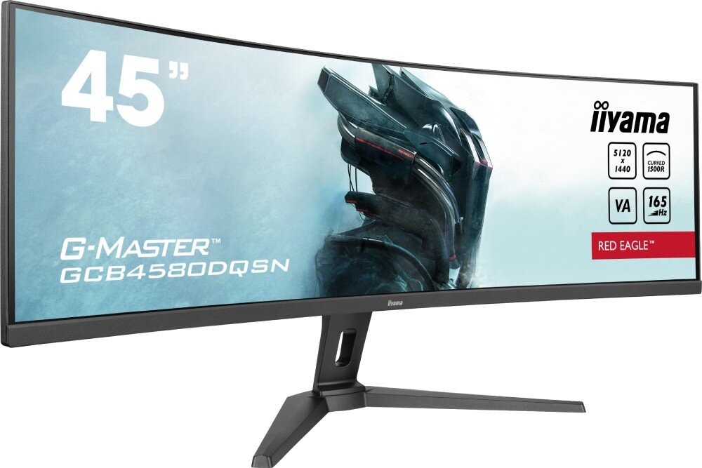 Monitor IIYAMA G-Master GCB4580DQSN-B1 44.5 5120x1440px 165Hz 0.8 ms [MPRT] Curved wygląd opis