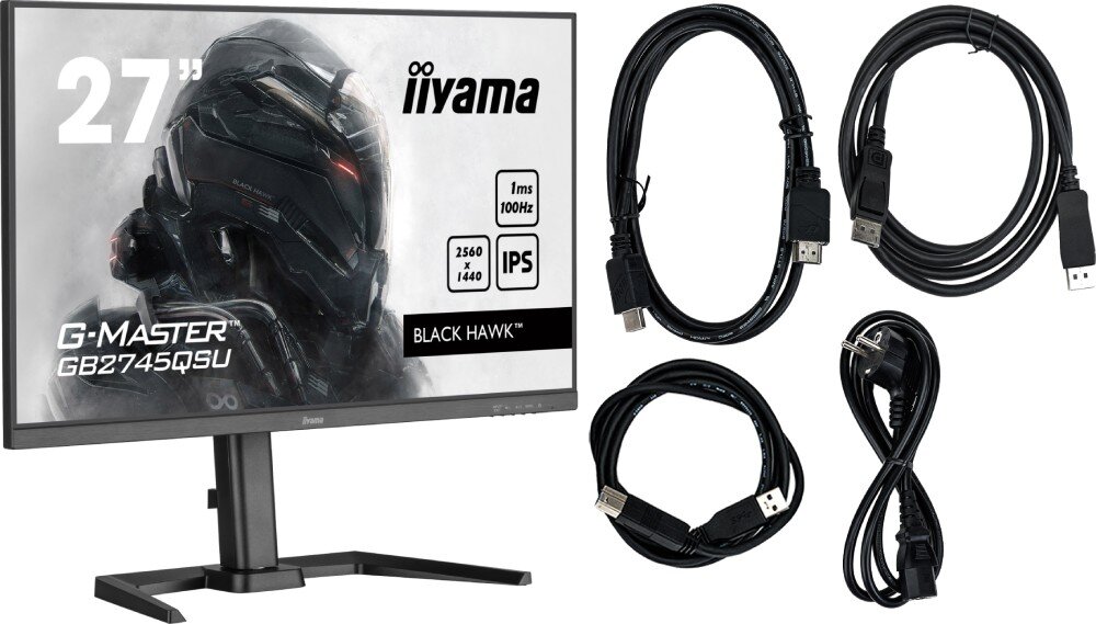 Monitor IIYAMA G-Master GB2745QSU-B1 27 2560x1440px IPS 100Hz 1 ms [MPRT]  