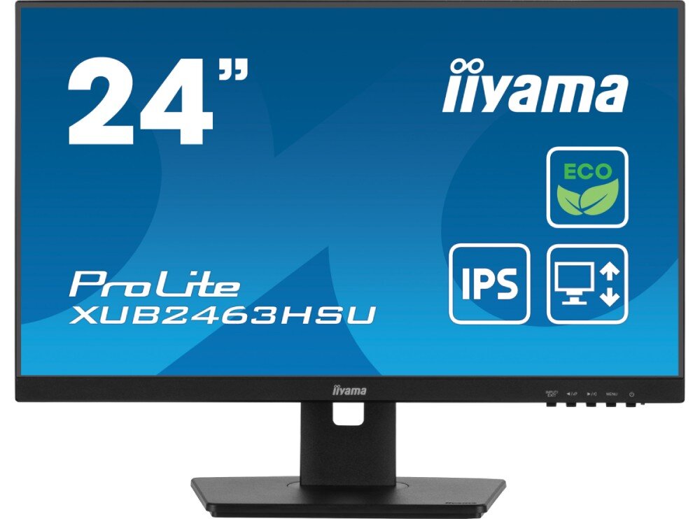 Monitor IIYAMA ProLite XUB2463HSU-B1 23.8 1920x1080px IPS 100Hz 3 ms [GTG] wygląd obudowa