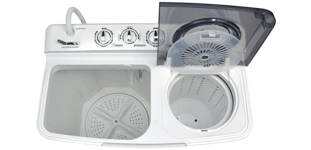 PRALKO-WIRÓWKA LUXPOL LUSIA LXPB-75 dwie komory wirowania pranie eksploatacja oszczędności pojemność załadunek funkcje