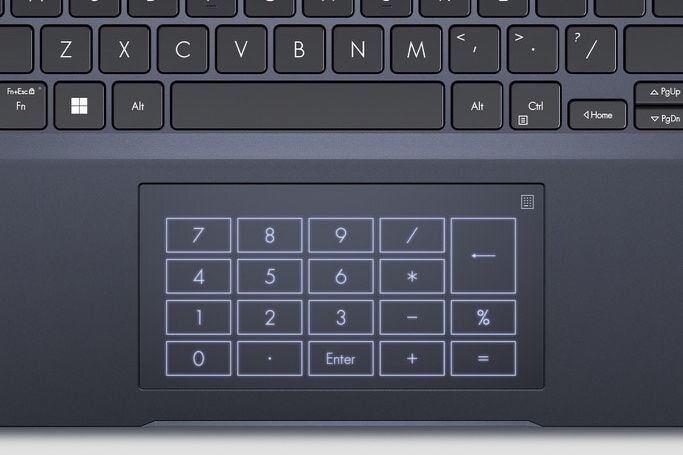 Laptop ASUS ExpertBook B5402CBA - ASUS NumberPad