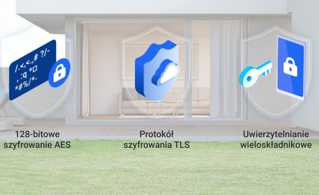 Kamera EZVIZ EB8 + Panel solarny certyfikaty DNV m.in. w dziedzinach bezpieczeństwa informacji (ISO/IEC 27001:2013), ochrony danych osobowych (ISO/IEC 27701:2019), i bezpieczeństwa chmury (CSA STAR)