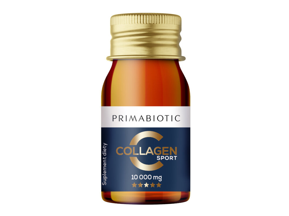 Kolagen PRIMABIOTIC Collagen Sport Collagen Sport Ananasowy 30 x 30 ml suplement diety poprawa kondycji skory wlosow paznokci wsparcie miescni i stawow w regeneracji przyspieszy regeneracja ciala po treningu