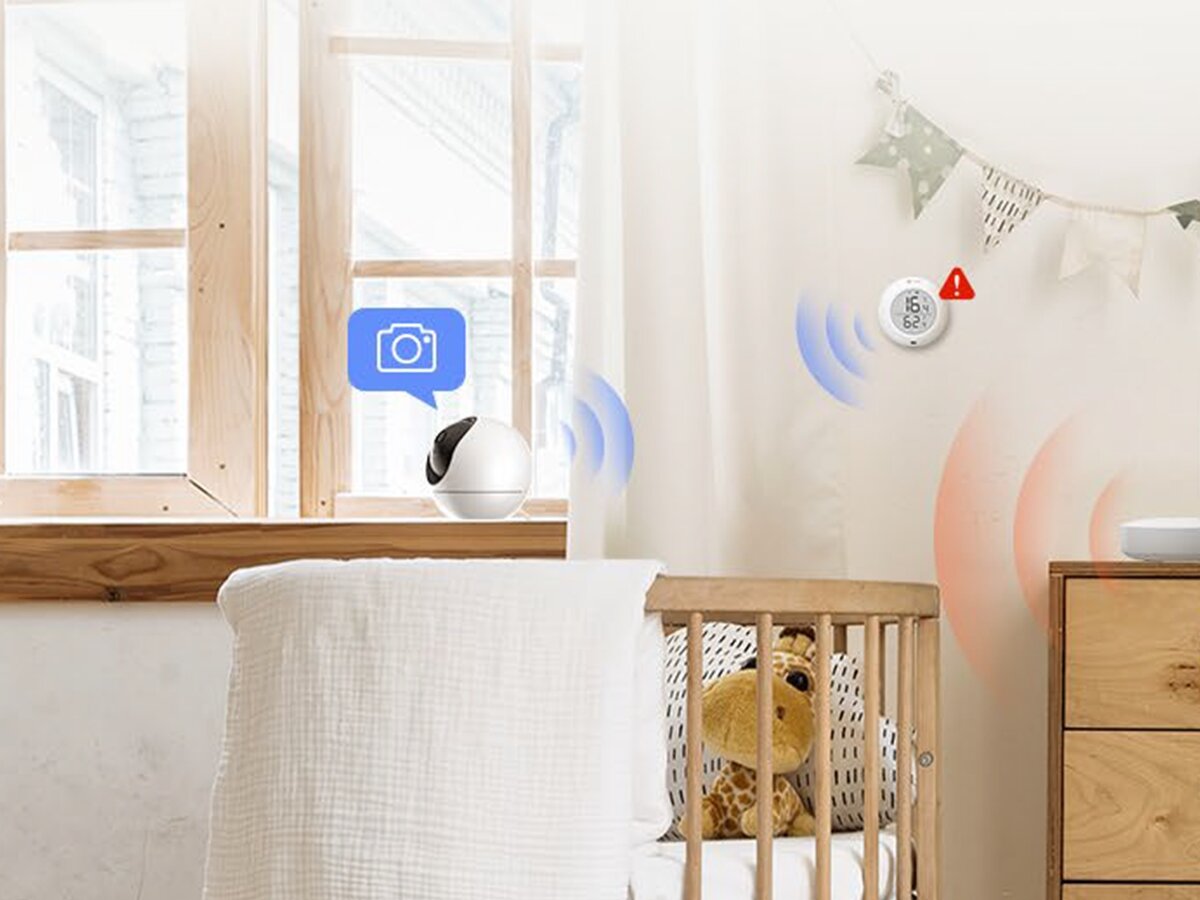 EZVIZ T51C granice temperatury i wilgotności powiadomienie telefon kamerę EZVIZ alertem zdjęcie