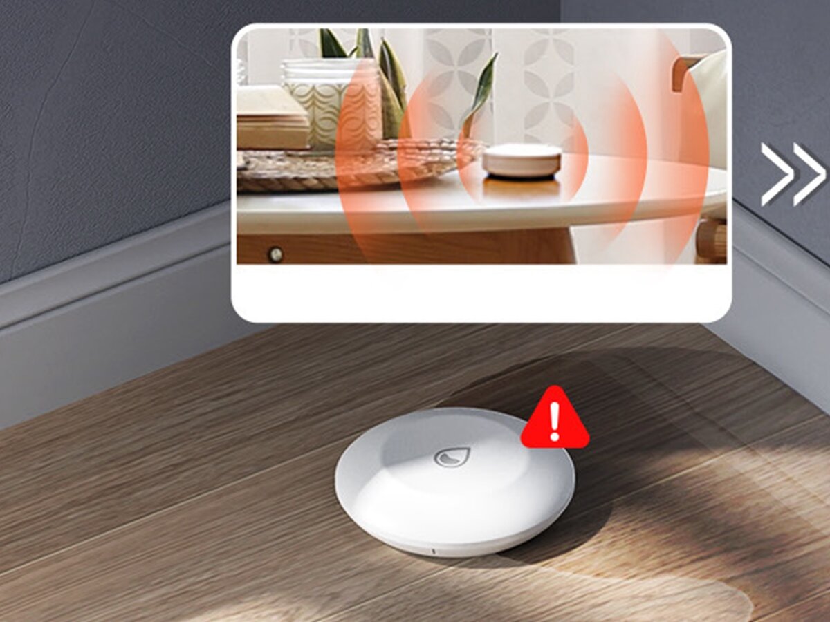 EZVIZ T10C powiadomienia poziom wody przekraczający 0,5 mm aplikację EZVIZ alarm dźwiękowy sygnały są powtarzane