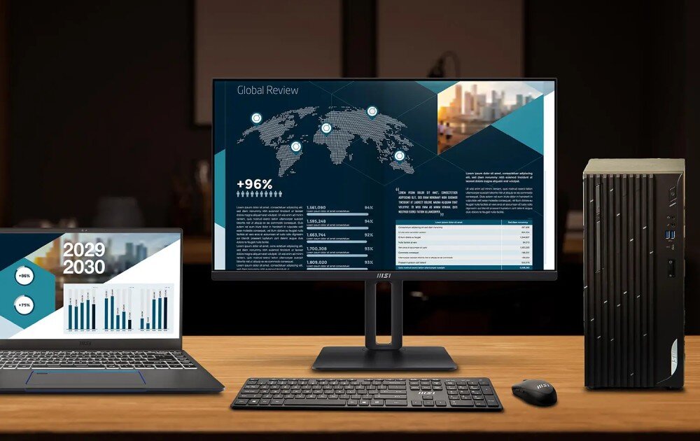 Monitor MSI PRO MP251P 24.5 1920x1080px IPS 100Hz 1 ms [MPRT] porty złącza podłączenie