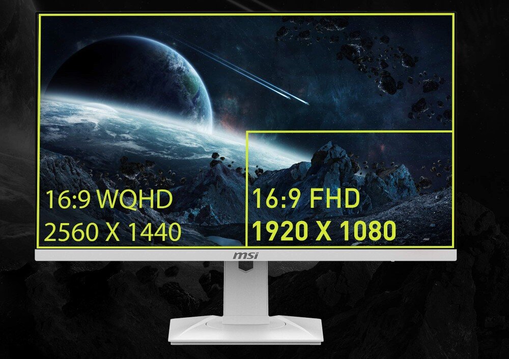 Monitor MSI MAG 274QRFW 27 2560x1440px IPS 180Hz 1 ms [GTG] wyświetlacz przekątna rozdzielczość matryca
