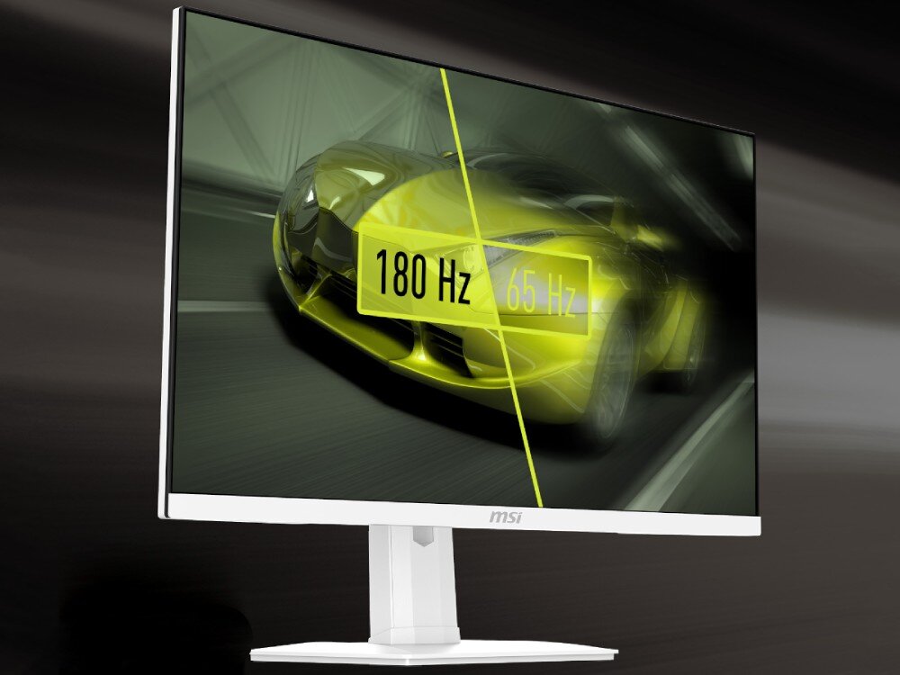 Monitor MSI MAG 274QRFW 27 2560x1440px IPS 180Hz 1 ms [GTG] płynność odświeżanie czas reakcji