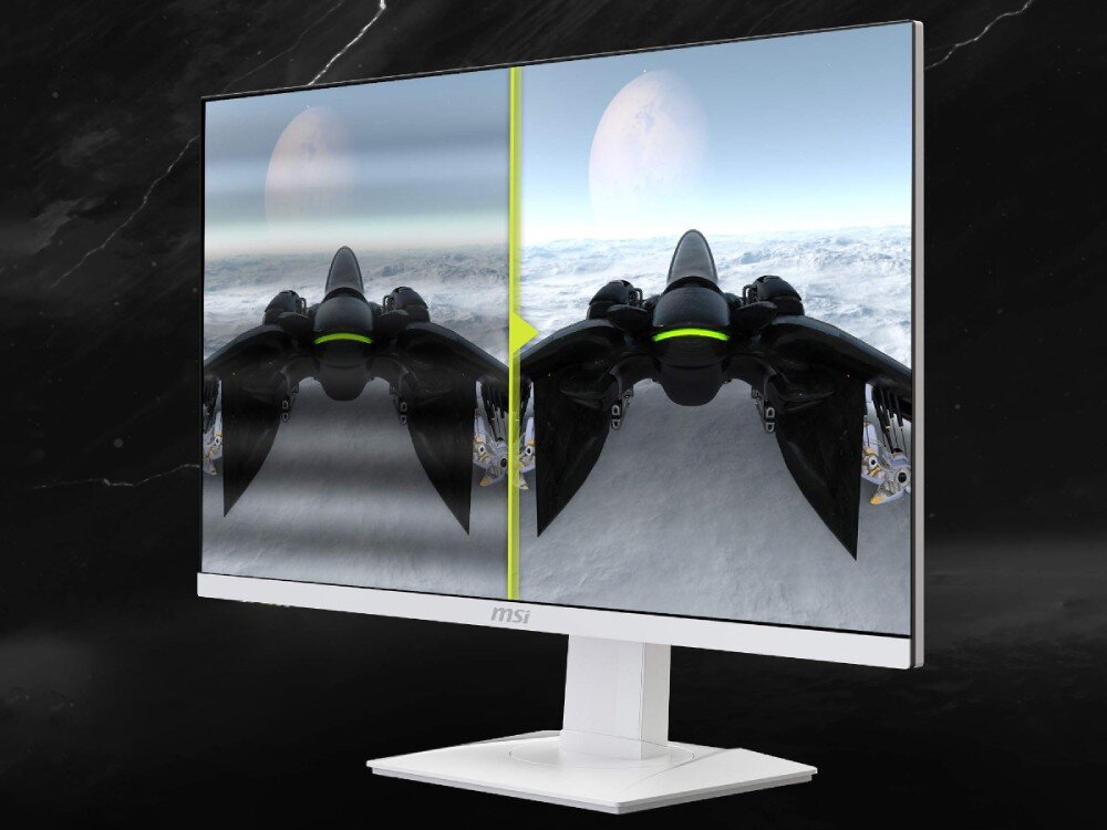 Monitor MSI MAG 274QRFW 27 2560x1440px IPS 180Hz 1 ms [GTG] migotanie niebieskie światło wzrok