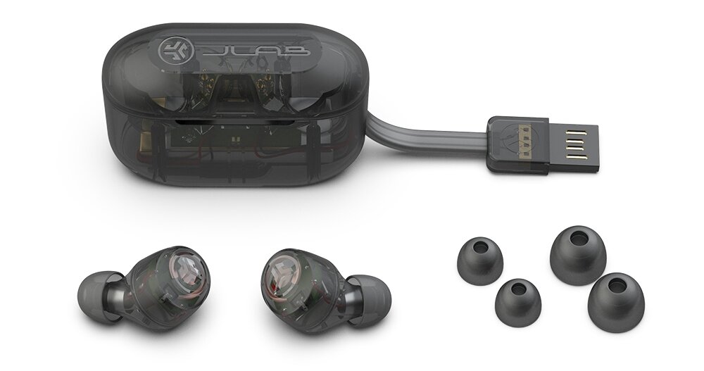 Słuchawki dokanałowe JLAB Go Air POP bezprzewodowa łączność bluetooth czas pracy czas działania dual connect  dźwięk rozmiar EQ3 udogodnienia sterowanie rozrywka odporność zestaw