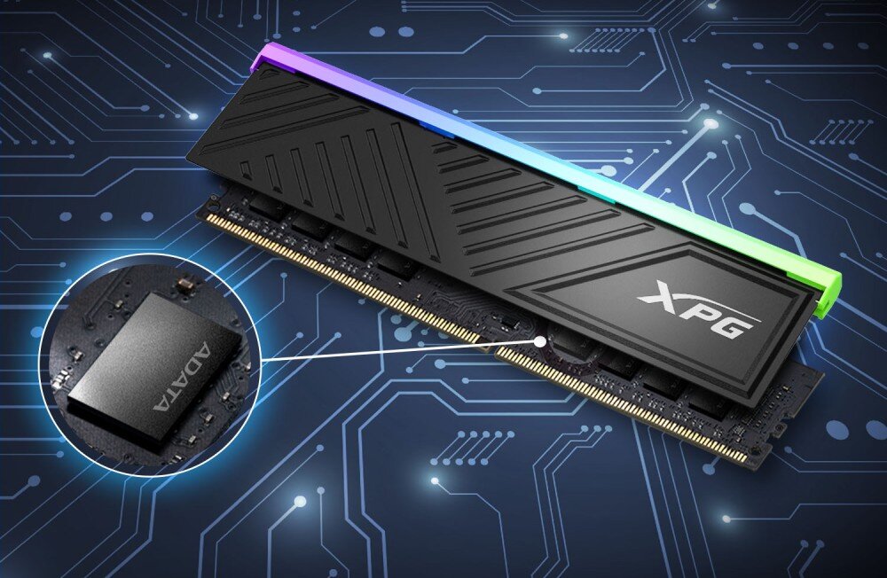 Pamięć RAM ADATA XPG Spectrix D35G RGB 16GB (2x8GB) 3600MHz jakość wykonania parametry taktowanie pojemność opóźnienia