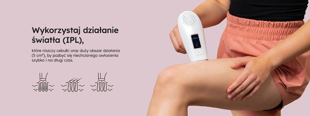 Depilator IPL Flash Pro wielospektralne światło, systematyczność, długotrwałe działanie
