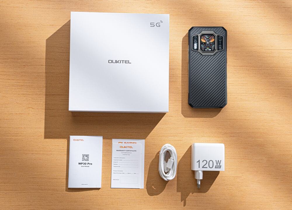 Smartfon OUKITEL WP30 Pro zestaw