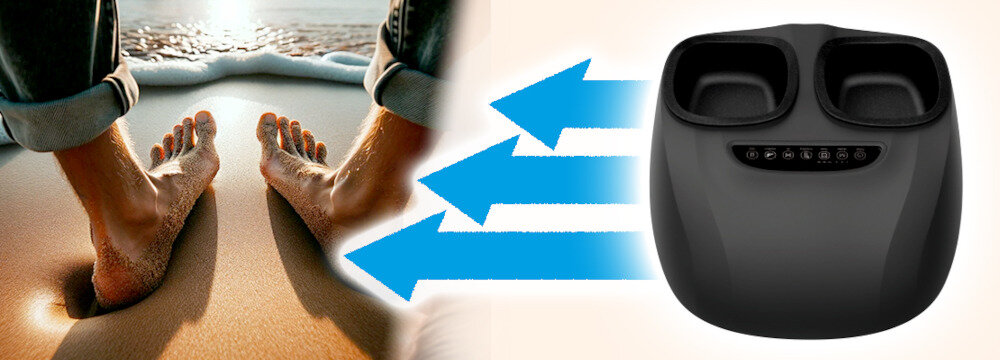 Masażer do stóp MEDIVON Soozy wygląd prezentacja wizualizacja design