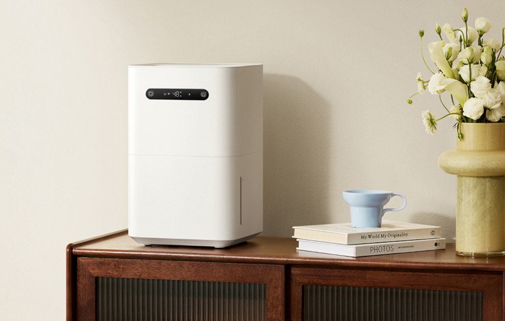 SMARTMI Зволожувач повітря 3 HU518001EU випарний зволожувач світлодіодний дисплей відстеження роботи в режимі реального часу безпечне використання функція самоочищення сушіння