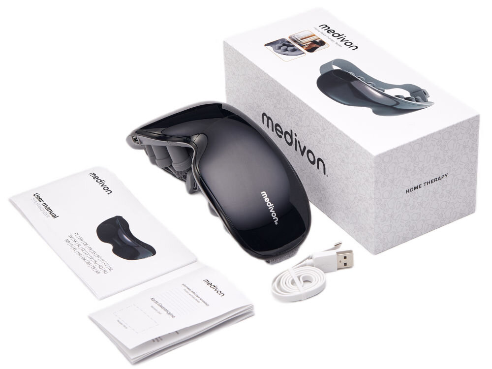 Masażer do oczu MEDIVON Horizon Travel 2 przewód USB-A/USB-C dokumentacja